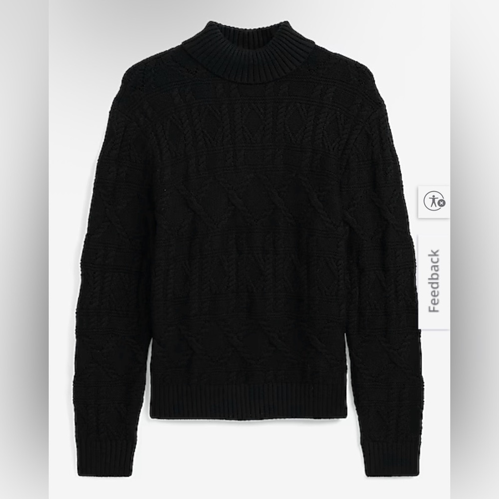 Express Black Turtleneck Sweater